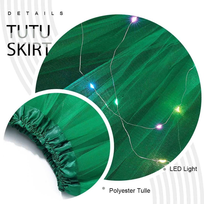 TWINKLEDE Light Up Tutu Skirt Led Tulle Tutus Glow Running Dance Costume Skirts for Women - Image 4